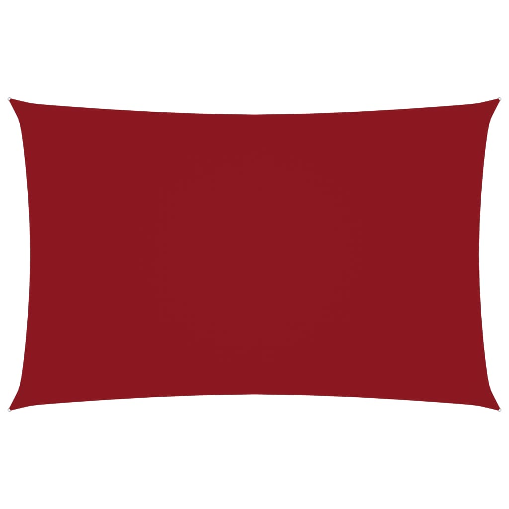 vidaXL Zonnescherm rechthoekig 2x5 m oxford stof rood