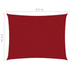 vidaXL Zonnescherm rechthoekig 3,5x4,5 m oxford stof rood