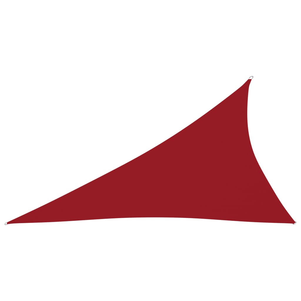 vidaXL Zonnescherm driehoekig 4x5x6,4 m oxford stof rood