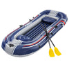 Deze Hydro-Force Treck X3 Raft van Bestway is ideaal voor een recreatieve tocht, in het zwembad of op een rustig meer. De boot is geschikt voor 3 volwassenen en 1 kind en heeft een draagvermogen van 270 kg. Dit opblaasbare vlot is gemaakt van sterk en duurzaam PVC, waardoor het stevig en duurzaam is. De boot is gemaakt voor gemak en is uitgerust met stevige roeispanen en roeidollen. Een grijptouw rondom, met ingebouwde doorvoertules, maakt het eenvoudig om je vlot aan de kade of andere boot vast te make...