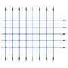 Kleur: blauw Materiaal: polyethyleen Totale afmetingen: 200 x 150 cm (B x H) Diameter touw: 10 mm Geen montage vereist