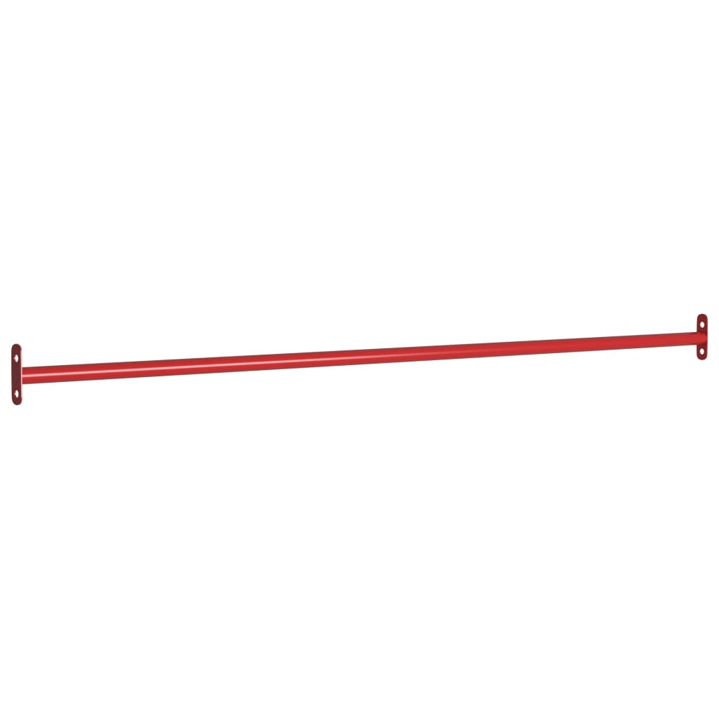 vidaXL Rekstok 125 cm staal rood