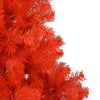 Kleur: rood Materiaal: PVC en staal Totale hoogte: 240 cm Diameter boom: 120 cm Met 1.300 uiteinden Geschikt voor zowel binnen- als buitengebruik Montage vereist Levering bevat: 1 x kerstboom 1 x standaard