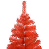 vidaXL Kunstkerstboom met LED's en standaard 240 cm PVC rood
