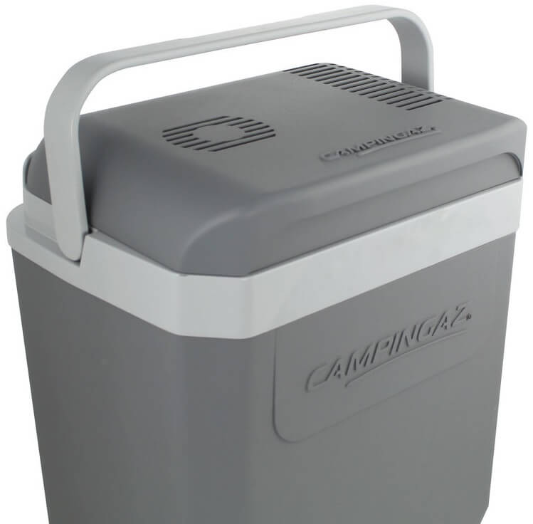 Campingaz Powerbox Plus 24L,Geluidsarme koelbox,Antimicrobiële binnenlaag,12 volt aansluiting,Opbergvakje voor snoeren