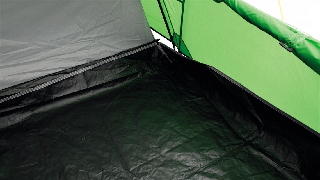 De tent is prima geschikt tegen regen en wind