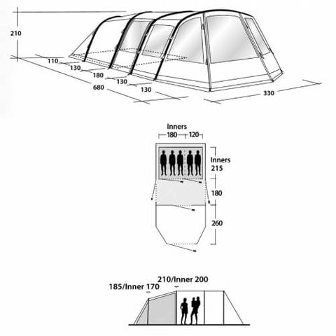 Outwell Holidaymaker 500 tent